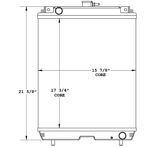 450518 - Komatsu Excavator Radiator