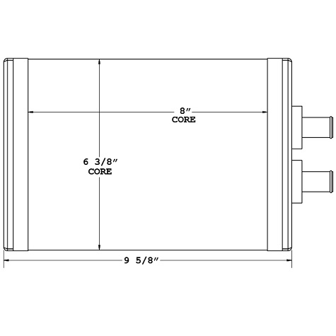 450576 - GMC 7500 Heater Heater Core
