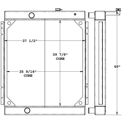450712 - Multiquip Studio Generator Radiator Radiator
