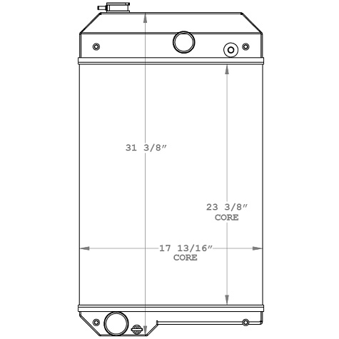 450734 - Terex Warrior XR1800 Power Screener / Caterpillar C4.4 Engine Radiator Radiator