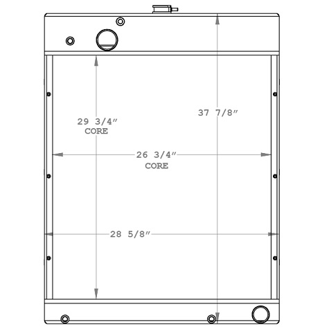 450859 - Baldor / Generac Generator Radiator Radiator