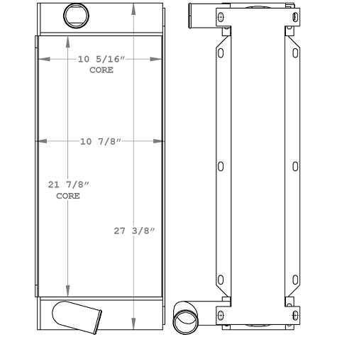 450869 - Elgin Street Sweeper Pony Motor Radiator Radiator