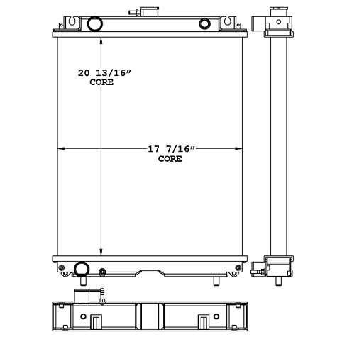 450993 - Multiquip Generator Radiator Radiator