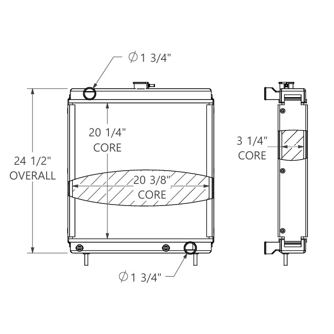 451062 - Wood Chipper Radiator Radiator