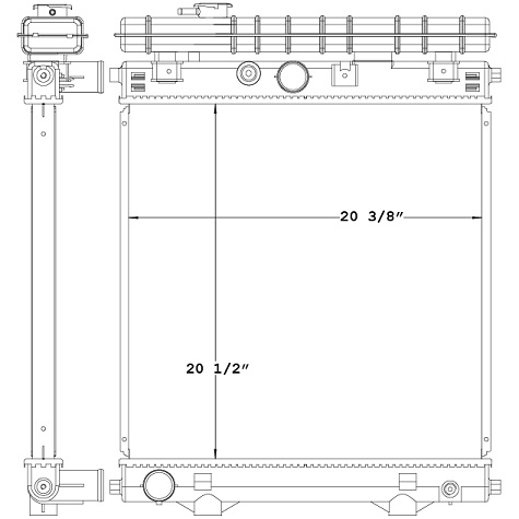 451084 - Perkins Stationary Engine Radiator Radiator