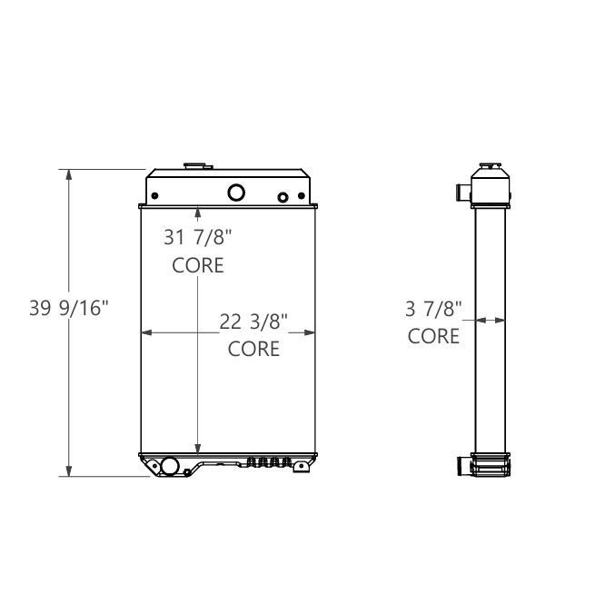 451139 - Cummins / Perkins Generator Radiator Radiator