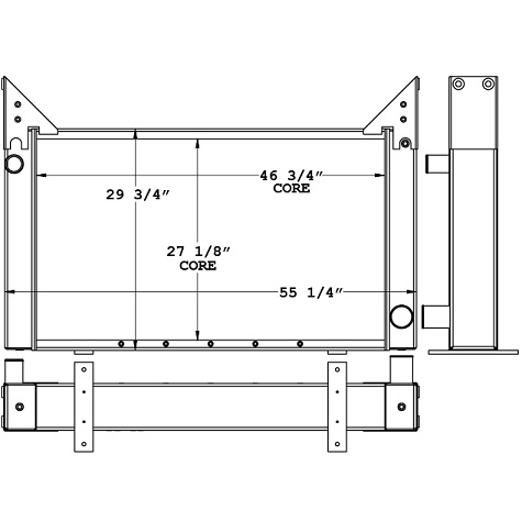 451140 - Caterpillar Powered Trencher Radiator Radiator