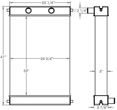 451351 - Volvo A30D Articulated Hauler Radiator Radiator