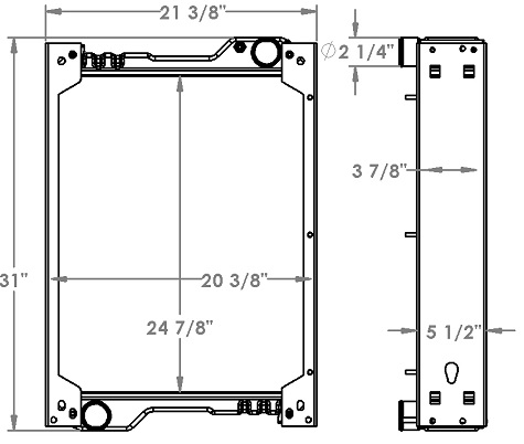 451383 - Caterpillar 415 Radiator - Radiator