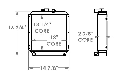 451497 - John Deere Compact Tractor Radiator - Radiator 