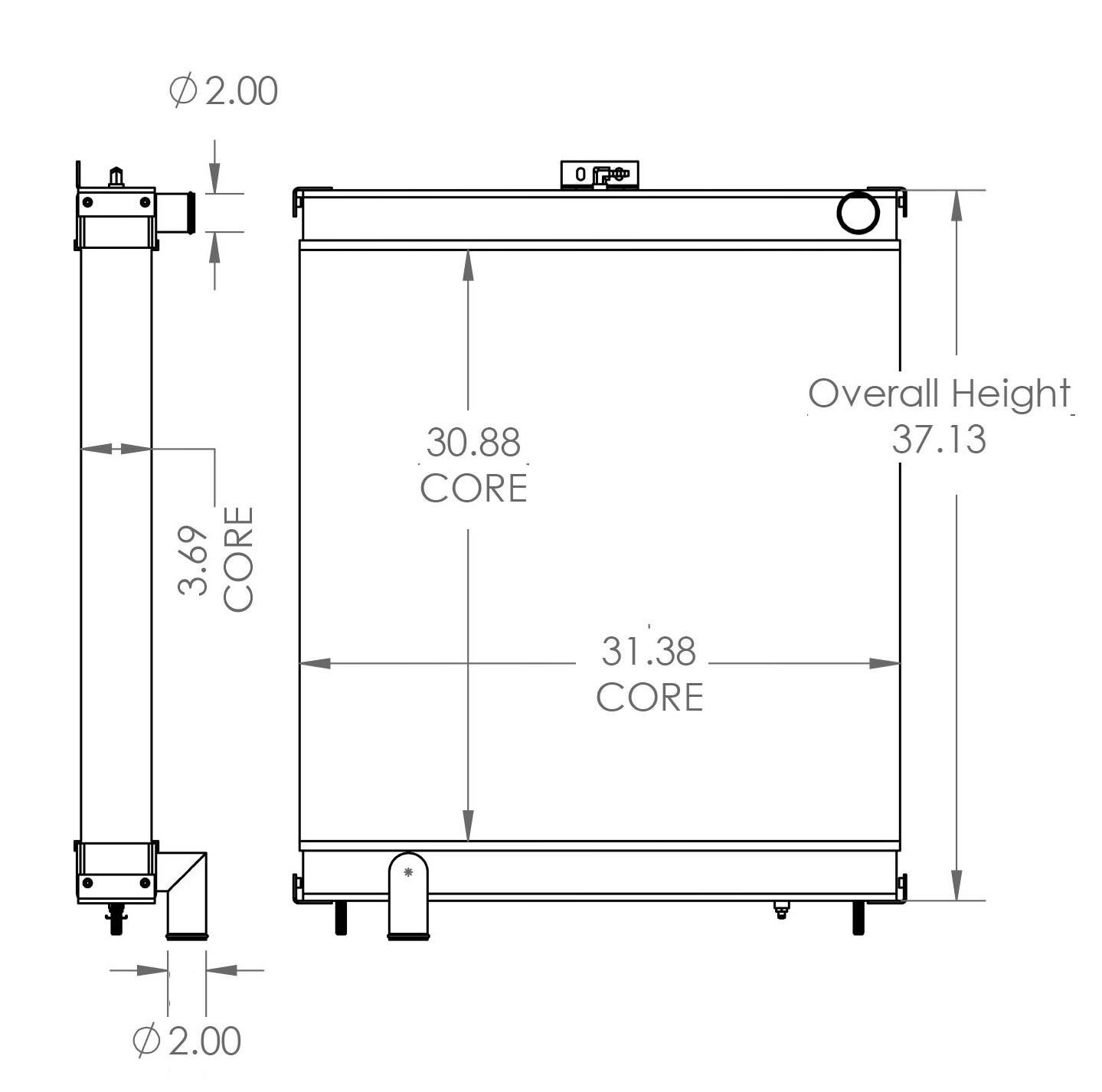 451596 - New Leader 2700 Sprayer Radiator Radiator