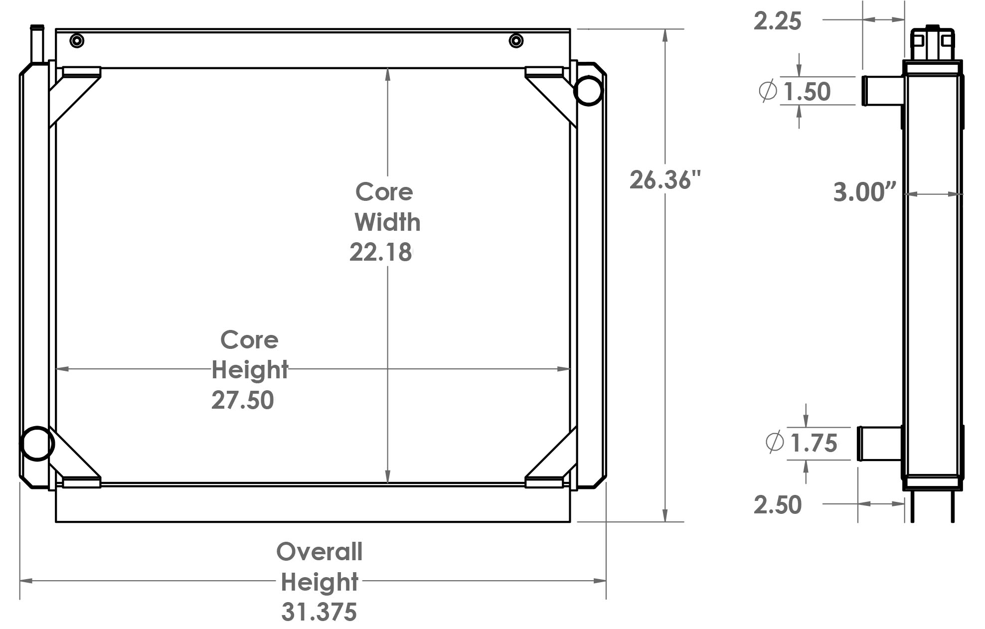 451614 - Airboat Radiator - Radiator