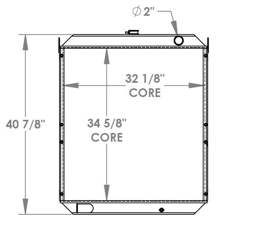 451771 - Hitachi EX220-5 Radiator Radiator