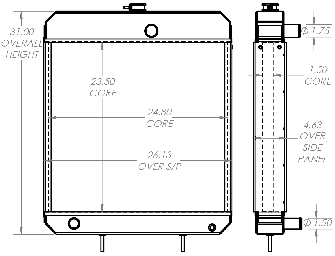 451812 - Olympian Generator Radiator Radiator