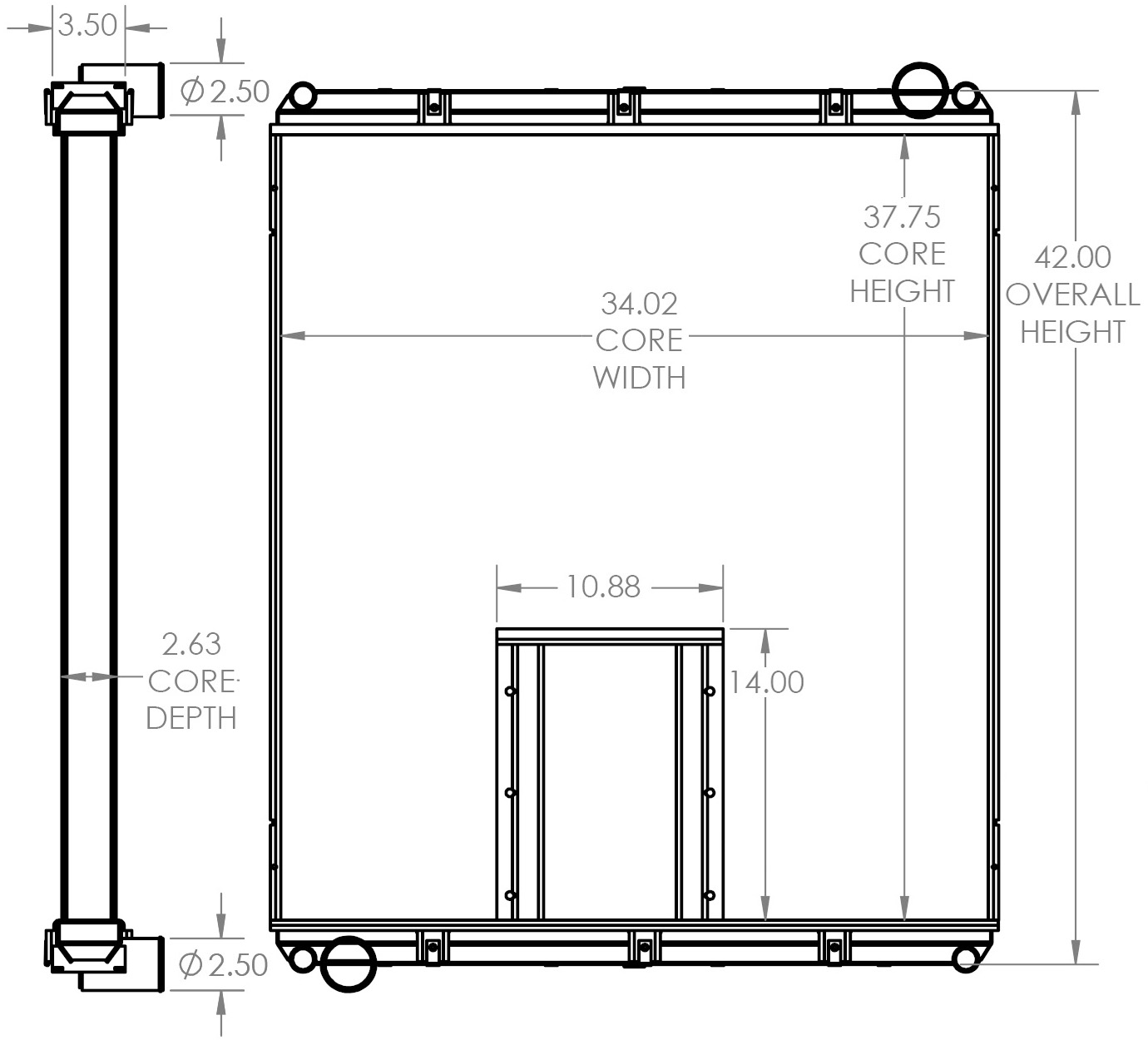 451823 - Autocar ACX64 Radiator - Radiator