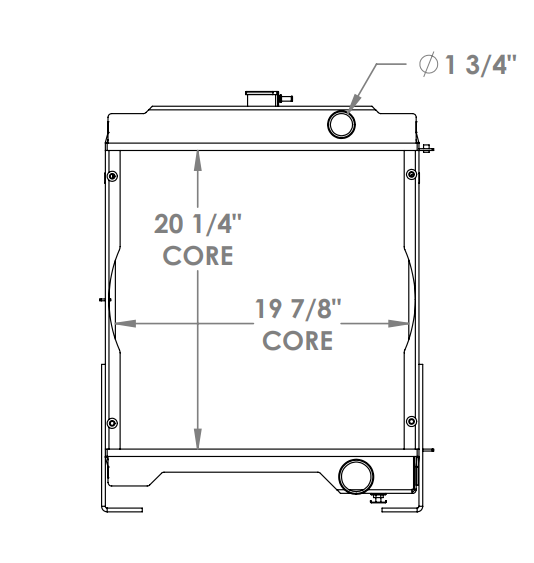 451920 - Case Skidsteer Radiator Radiator