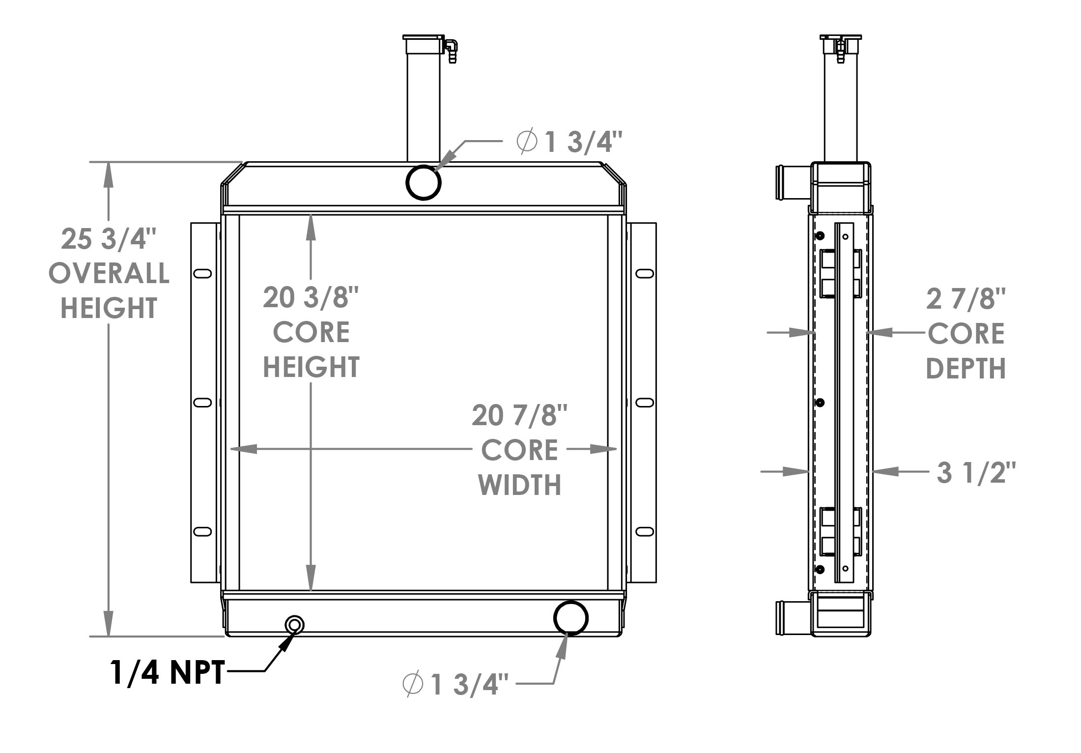 452064 - Onan Generator Radiator Radiator