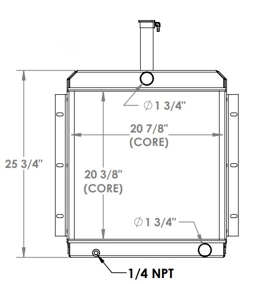 452064 - Onan Generator Radiator Radiator