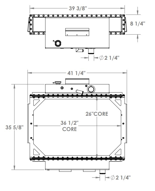 452111 - Oshkosh Snowplow Radiator Radiator
