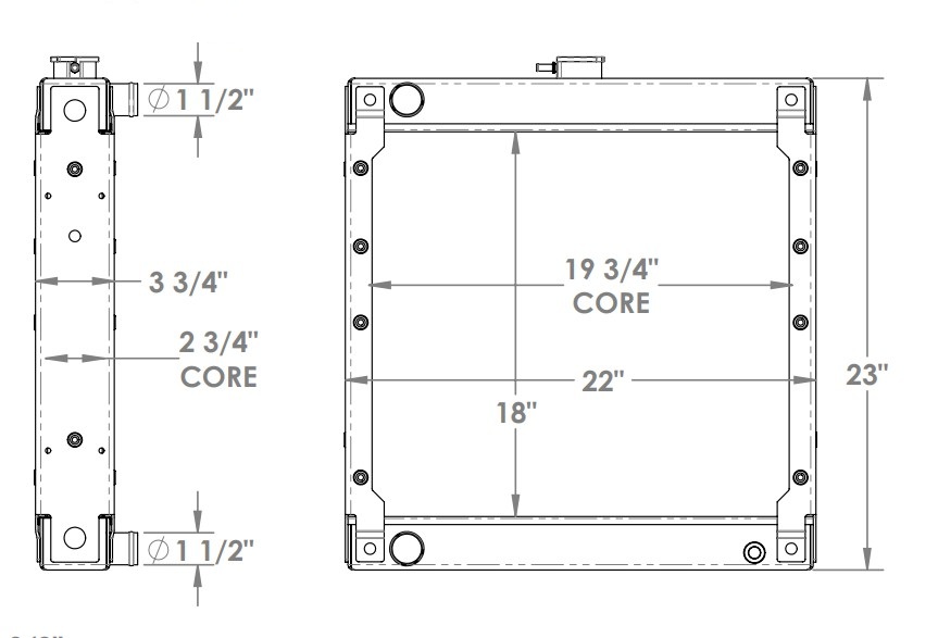 452112 - Jacobsen LF3400 Mower Radiator Radiator