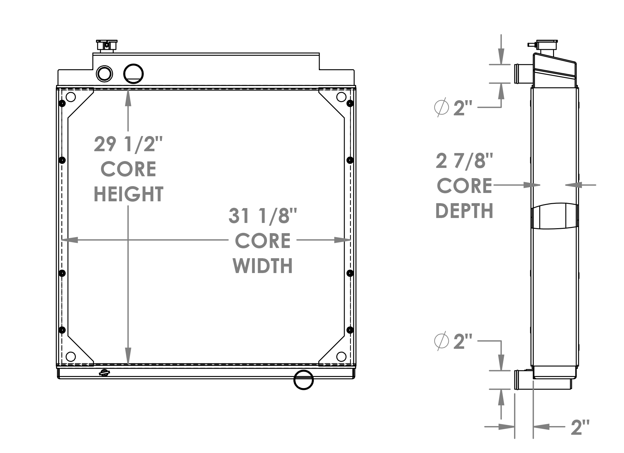 452114 - Caterpillar Vibratory Roller Radiator Radiator
