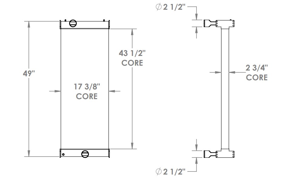 452132 - Cummins Onan Generator Radiator Radiator