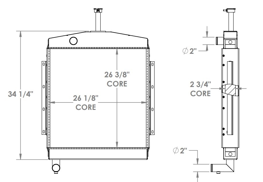 452137 - Onan Generator Radiator Radiator