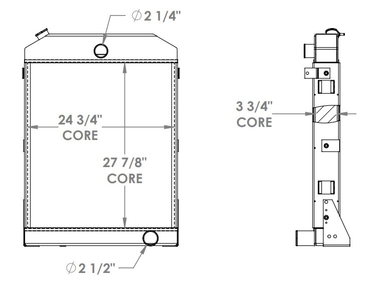 452139 - John Deere Stationary Engine Radiator Radiator