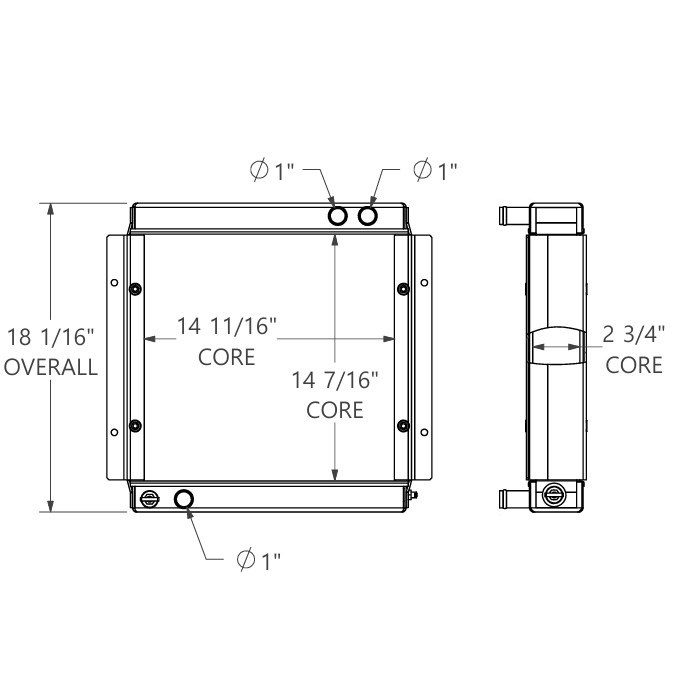 452150 - Lawn Mower Radiator Radiator