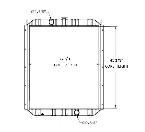 452152 - Hitachi Excavator Radiator Radiator