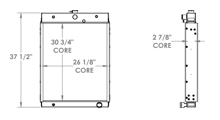 452158 - Barko 295 Loader Radiator Radiator