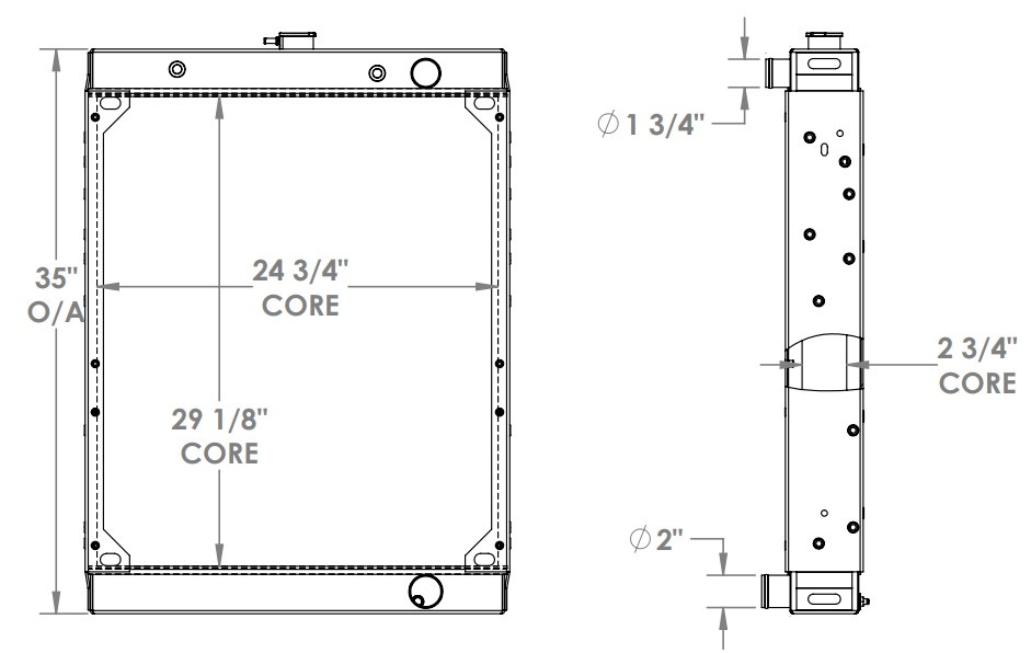 452161 - Volvo / Ingersoll Rand Roller Radiator Radiator