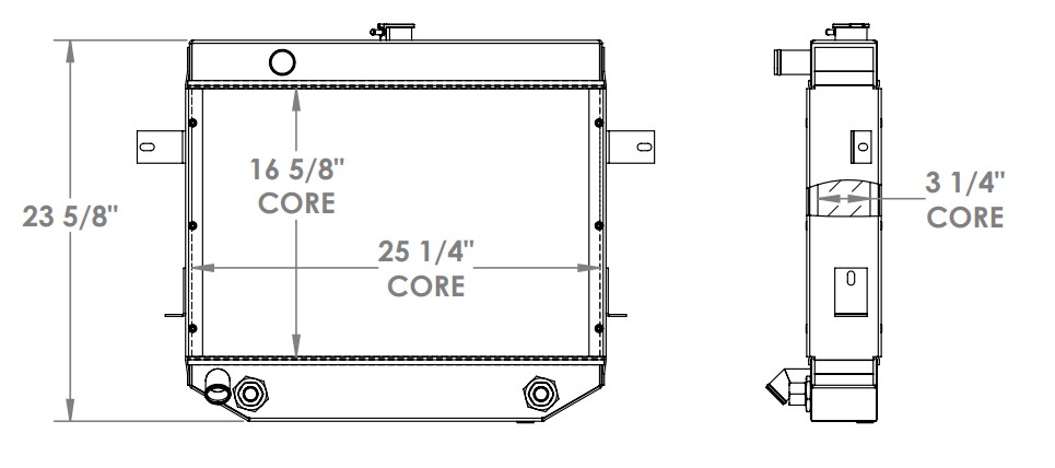 452164 - Clark Forklift Radiator Radiator