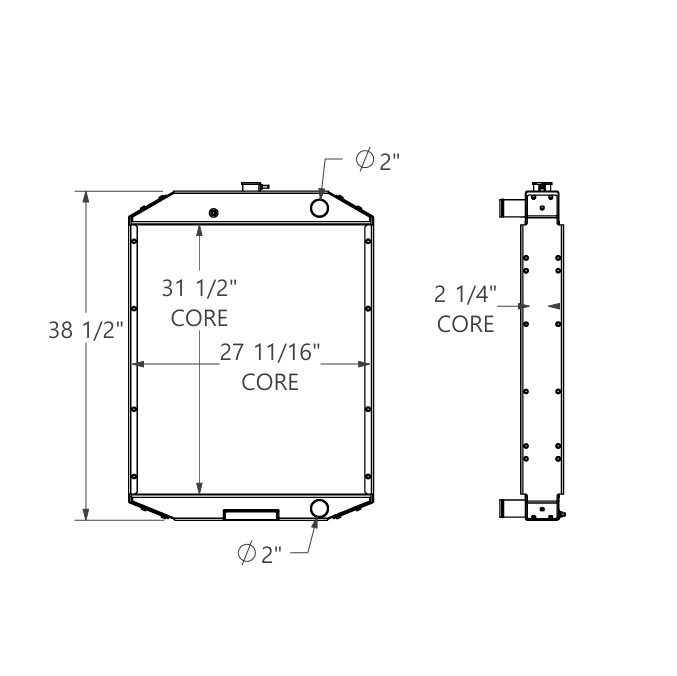 452165 - Hino Generator Radiator Radiator