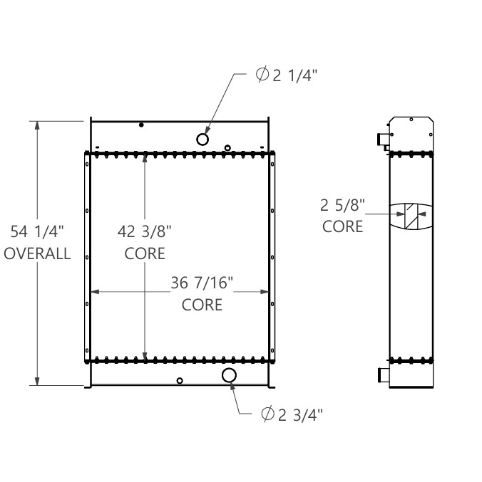 452168 - Cummins Generator Radiator Radiator