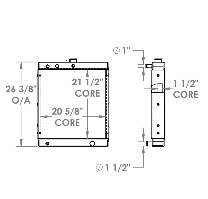 452169 - Kohler Generator Radiator Radiator