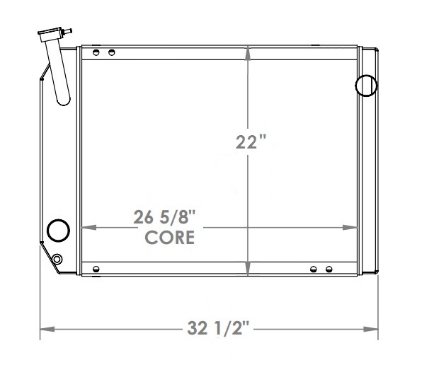 452180 - John Deere 570 Grader Radiator Radiator