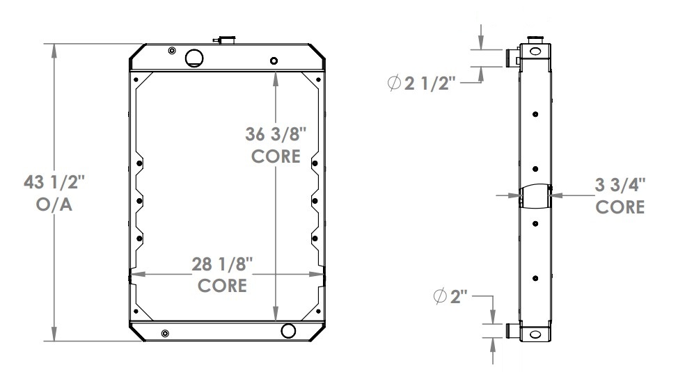 452187 - Kohler Generator Radiator Radiator