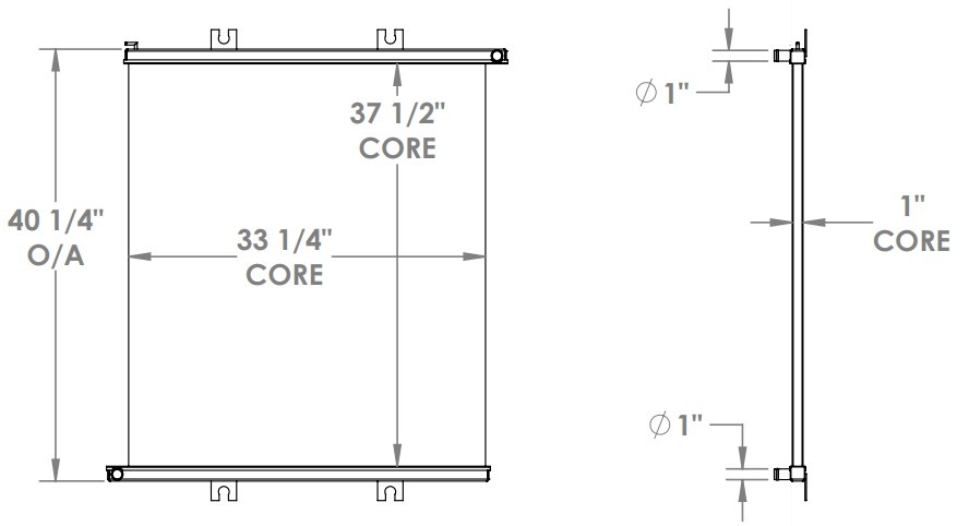 452188 - KME Fire Truck Low Temp Radiator Radiator