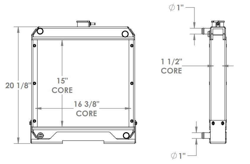 452190 - Finn Hydroseeder Radiator Radiator