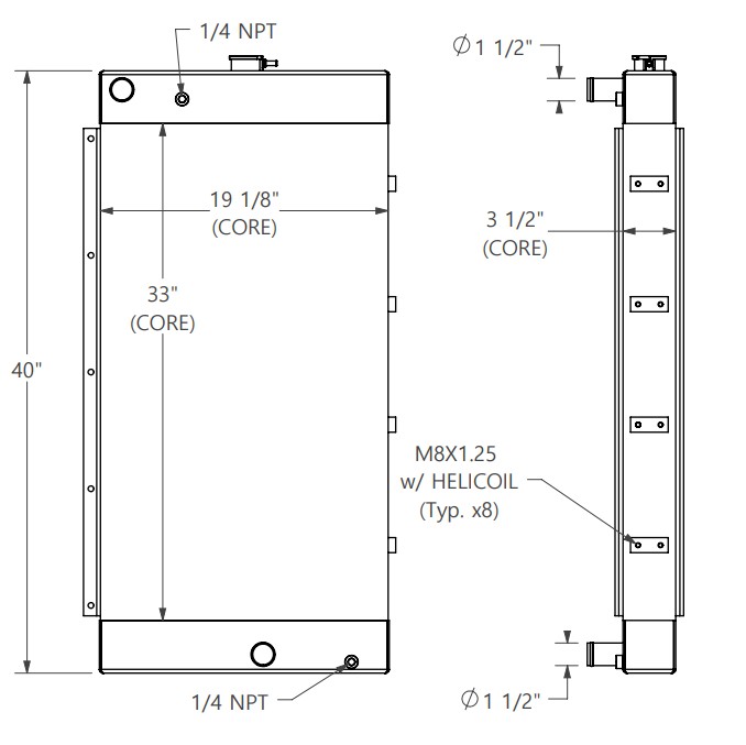 452195 - Isuzu Generator Radiator Radiator