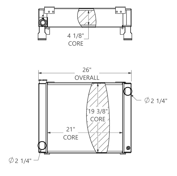 452199 - Hyster M300H Radiator Radiator