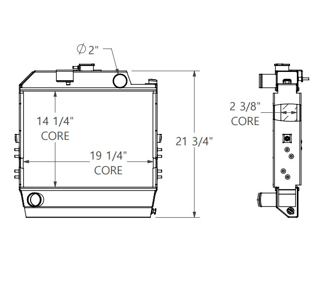 452207 - Massey Ferguson Tractor Radiator Radiator