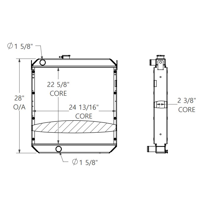 452210 - Caterpillar Excavator Radiator Radiator
