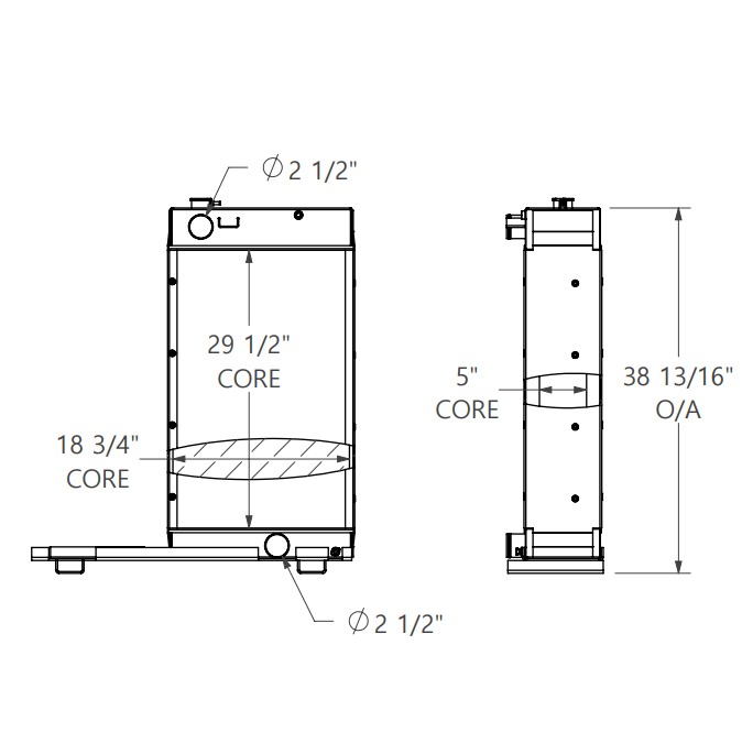 452219 - John Deere Powered Sand Blaster Radiator Radiator
