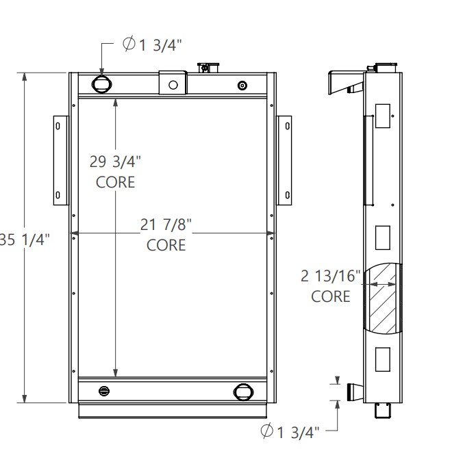 452222 - Iveco Barge Pump Radiator Radiator