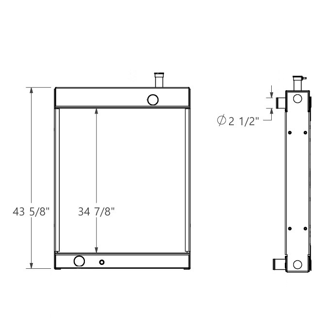452224 - John Deere Harvester Radiator Radiator