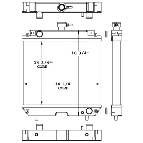 452225 - Kubota Mini Excavator Radiator Radiator