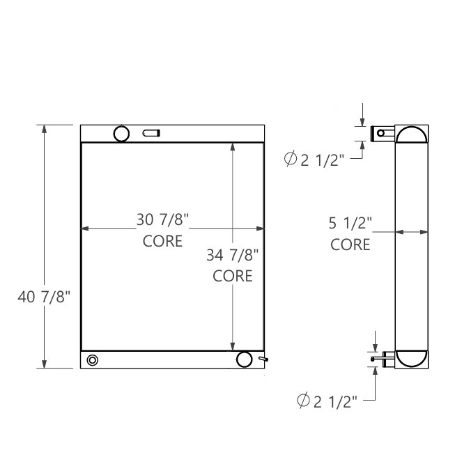452226 - John Deere 1050J Radiator Radiator