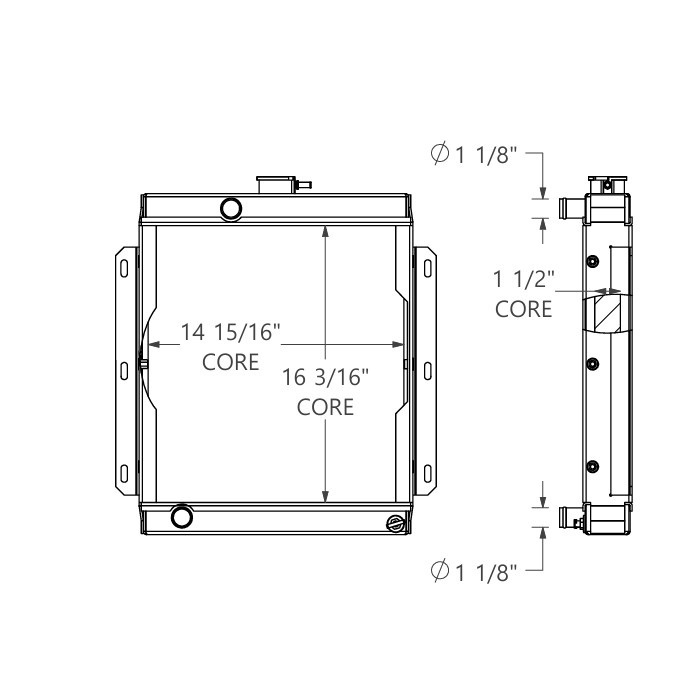 452228 - Doosan Light Tower Radiator Radiator
